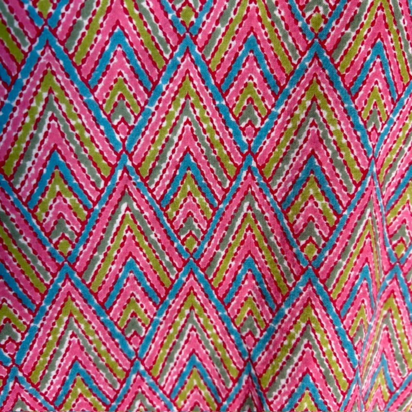 Bodhi Womens Nwot Multicolor Chevron Print V-Neck 3/4 Sleeve Tunic Top Size L — image 7 of 8